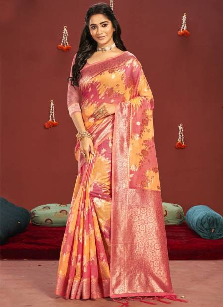 Pink Colour Maytri Sangam New Latest Ethnic Wear Exclusive Cotton Saree Collection 1860